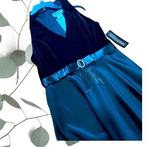 NWT! Classic black dress with halter neckline.